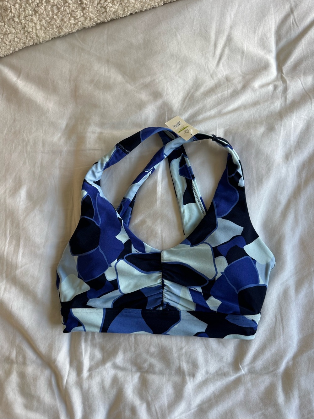 Blue Abstract Print Sports Bra from aerie OFFLINE. never been worn!